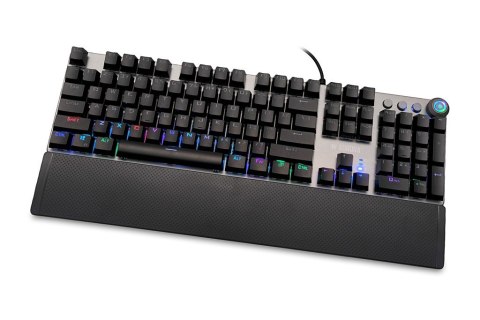 Klawiatura mechaniczna IBOX AURORA K-4 RGB IKGMK4 (USB; (US); kolor czarny) IBOX Klawiatura mechaniczna IBOX AURORA K-4 RGB IKGMK4 (USB; (US); kolor czarny) IBOX