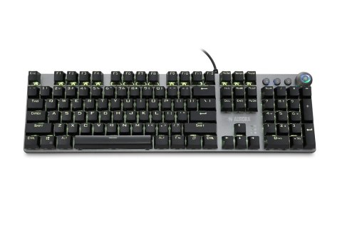 Klawiatura mechaniczna IBOX AURORA K-4 RGB IKGMK4 (USB; (US); kolor czarny) IBOX Klawiatura mechaniczna IBOX AURORA K-4 RGB IKGMK4 (USB; (US); kolor czarny) IBOX