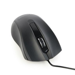 Mysz GEMBIRD MUS-3B-01 (optyczna; 1000 DPI; kolor czarny) GEMBIRD