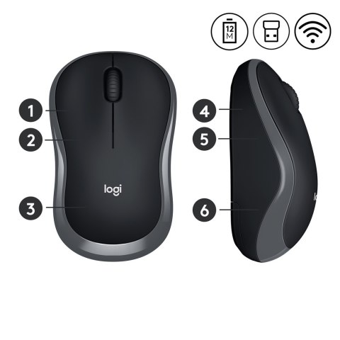 Mysz Logitech 910-002238 (optyczna; 1000 DPI; kolor szary) Logitech Mysz Logitech 910-002238 (optyczna; 1000 DPI; kolor szary) Logitech
