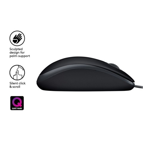 Mysz Logitech 910-005508 (optyczna; 1000 DPI; kolor czarny) Logitech Mysz Logitech 910-005508 (optyczna; 1000 DPI; kolor czarny) Logitech