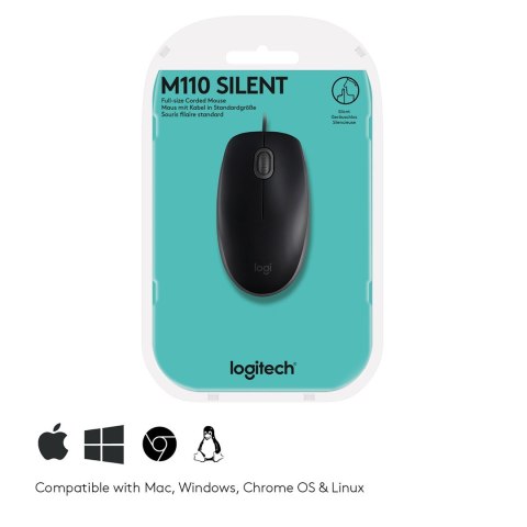 Mysz Logitech 910-005508 (optyczna; 1000 DPI; kolor czarny) Logitech Mysz Logitech 910-005508 (optyczna; 1000 DPI; kolor czarny) Logitech