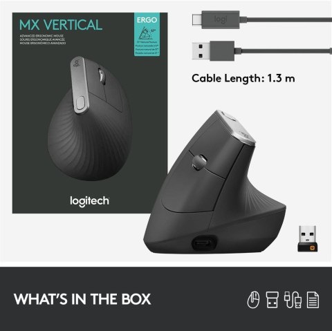 Mysz Logitech MX 910-005448 (optyczna; 4000 DPI; kolor czarny) Logitech Mysz Logitech MX 910-005448 (optyczna; 4000 DPI; kolor czarny) Logitech