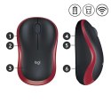 Mysz Logitech M185 910-002240 (optyczna; 1000 DPI; kolor czerwony) Logitech