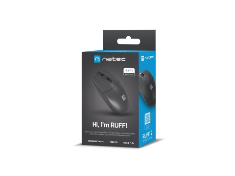 NATEC MYSZ RUFF 2 1000DPI CZARNA NMY-1987 NATEC NATEC MYSZ RUFF 2 1000DPI CZARNA NMY-1987 NATEC