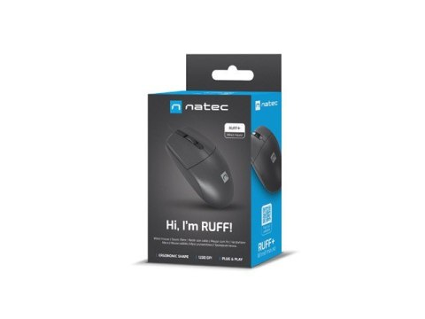 NATEC MYSZ RUFF PLUS 1200DPI CZARNA NMY-2021 NATEC NATEC MYSZ RUFF PLUS 1200DPI CZARNA NMY-2021 NATEC