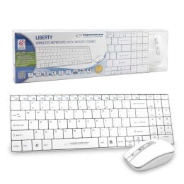 Zestaw klawiatura + mysz Esperanza EK122W (USB 2.0; kolor biały; laserowa) Esperanza