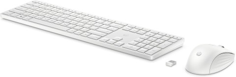 Zestaw klawiatura + mysz HP 650 Wireless Keyboard and Mouse Combo bezprzewodowe białe 4R016AA Hewlett-Packard Zestaw klawiatura + mysz HP 650 Wireless Keyboard and Mouse Combo bezprzewodowe białe 4R016AA Hewlett-Packard
