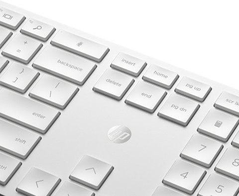 Zestaw klawiatura + mysz HP 650 Wireless Keyboard and Mouse Combo bezprzewodowe białe 4R016AA Hewlett-Packard Zestaw klawiatura + mysz HP 650 Wireless Keyboard and Mouse Combo bezprzewodowe białe 4R016AA Hewlett-Packard
