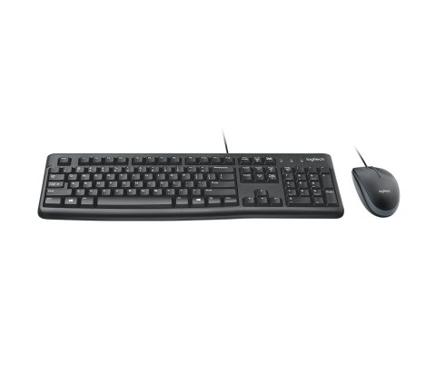 Zestaw klawiatura + mysz Logitech MK120 920-002562 (membranowa; USB 2.0; (US); kolor czarny; optyczna; 1000 DPI) Logitech Zestaw klawiatura + mysz Logitech MK120 920-002562 (membranowa; USB 2.0; (US); kolor czarny; optyczna; 1000 DPI) Logitech