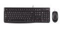 Zestaw klawiatura + mysz Logitech MK120 920-002562 (membranowa; USB 2.0; (US); kolor czarny; optyczna; 1000 DPI) Logitech