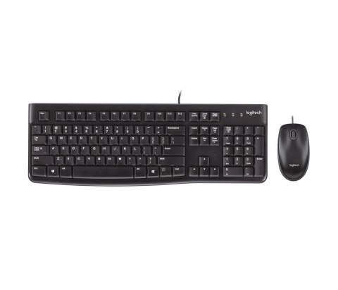 Zestaw klawiatura + mysz Logitech MK120 920-002562 (membranowa; USB 2.0; (US); kolor czarny; optyczna; 1000 DPI) Logitech Zestaw klawiatura + mysz Logitech MK120 920-002562 (membranowa; USB 2.0; (US); kolor czarny; optyczna; 1000 DPI) Logitech