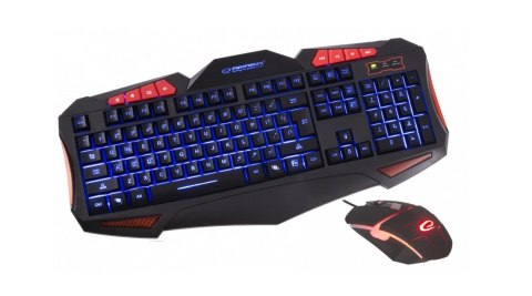 Zestaw klawiatura + mysz membranowa Esperanza EGK3000 (USB 2.0; kolor czarny; optyczna) Esperanza Zestaw klawiatura + mysz membranowa Esperanza EGK3000 (USB 2.0; kolor czarny; optyczna) Esperanza