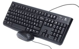 Zestaw klawiatura + mysz membranowa Logitech MK120 920-002563 (USB 2.0; (US); kolor czarny; optyczna) Logitech