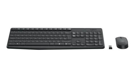 Zestaw klawiatura + mysz membranowa Logitech MK235 920-007931 (USB 3.0; kolor szary; optyczna) Logitech Zestaw klawiatura + mysz membranowa Logitech MK235 920-007931 (USB 3.0; kolor szary; optyczna) Logitech
