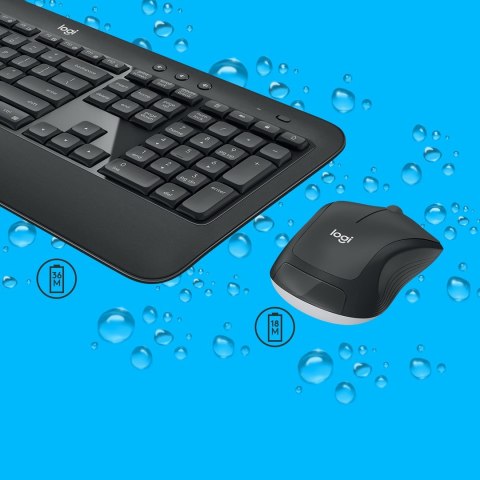 Zestaw klawiatura + mysz membranowa Logitech MK540 920-008685 (USB; kolor czarny; optyczna; 1000 DPI) Logitech Zestaw klawiatura + mysz membranowa Logitech MK540 920-008685 (USB; kolor czarny; optyczna; 1000 DPI) Logitech