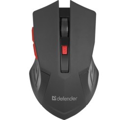 DEFENDER MYSZ BEZPRZEWODOWA ACCURA MM-275 RF CZARNO-CZERWONA OPTICAL 1600DPI 6P 52276 Defender