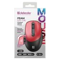 DEFENDER MYSZ FEAM MM-296 RF SILENT CZERWONA Defender