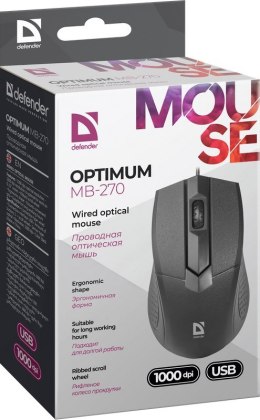 DEFENDER MYSZ OPTIMUM MB-270 OPTICAL 1000dpi 3P Defender