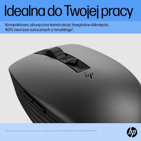 Mysz HP 710 Rechargeable Silent Mouse Black bezprzewodowa z akumulatorem czarna 6E6F2AA Hewlett-Packard Mysz HP 710 Rechargeable Silent Mouse Black bezprzewodowa z akumulatorem czarna 6E6F2AA Hewlett-Packard