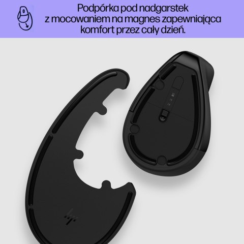 Mysz HP 920 Ergonomic Vertical Mouse Black bezprzewodowa czarna Hewlett-Packard Mysz HP 920 Ergonomic Vertical Mouse Black bezprzewodowa czarna Hewlett-Packard