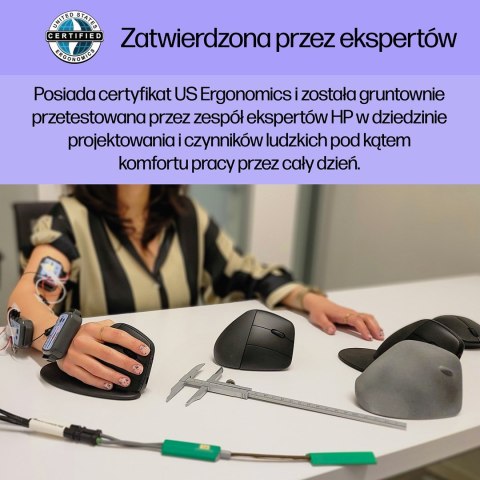 Mysz HP 920 Ergonomic Vertical Mouse Black bezprzewodowa czarna Hewlett-Packard Mysz HP 920 Ergonomic Vertical Mouse Black bezprzewodowa czarna Hewlett-Packard