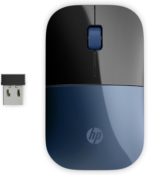Mysz HP Z3700 Wireless Mouse Lumiere Blue bezprzewodowa czarno-niebieska 7UH88AA Hewlett-Packard Mysz HP Z3700 Wireless Mouse Lumiere Blue bezprzewodowa czarno-niebieska 7UH88AA Hewlett-Packard