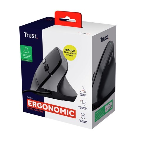Mysz TRUST BAYO II ERGONOMIC MOUSE BLK (25144) Trust Mysz TRUST BAYO II ERGONOMIC MOUSE BLK (25144) Trust