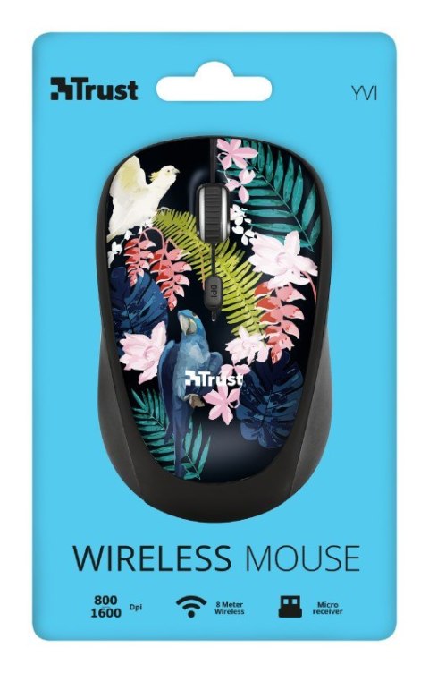 Mysz Trust Yvi Wireless Parrot 23387 (optyczna; 1600 DPI; wielokolorowy) Trust Mysz Trust Yvi Wireless Parrot 23387 (optyczna; 1600 DPI; wielokolorowy) Trust