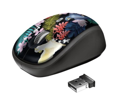 Mysz Trust Yvi Wireless Parrot 23387 (optyczna; 1600 DPI; wielokolorowy) Trust Mysz Trust Yvi Wireless Parrot 23387 (optyczna; 1600 DPI; wielokolorowy) Trust