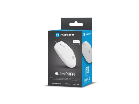 NATEC MYSZ RUFF 2 1000DPI BIAŁA NMY-1988 NATEC NATEC MYSZ RUFF 2 1000DPI BIAŁA NMY-1988 NATEC