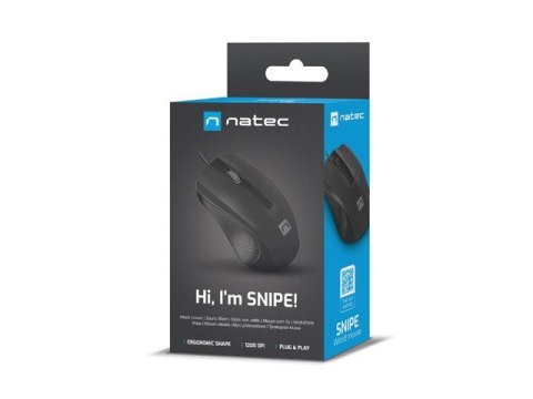 NATEC MYSZ SNIPE 1200DPI 1.8M NMY-2020 NATEC NATEC MYSZ SNIPE 1200DPI 1.8M NMY-2020 NATEC
