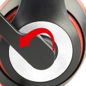 GEMBIRD SŁUCHAWKI MHS-03-BKRD MINI JACK 4-PIN, 1.8M, CZARNO-CZERWONE GEMBIRD