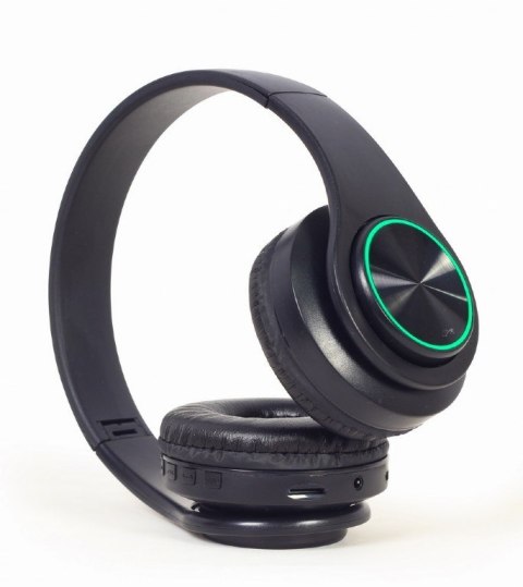 GEMBIRD SŁUCHAWKI STEREOFONICZNE LED BLUETOOTH CZARNE + MIKROFON + REGULACJA GEMBIRD GEMBIRD SŁUCHAWKI STEREOFONICZNE LED BLUETOOTH CZARNE + MIKROFON + REGULACJA GEMBIRD