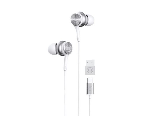 MAXELL XC1 Słuchawki przewodowe USB-C connector białe Maxell MAXELL XC1 Słuchawki przewodowe USB-C connector białe Maxell