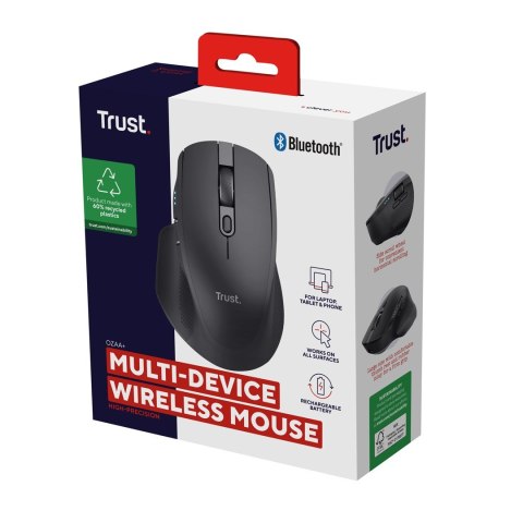 Mysz Bezprzewodowa Trust OZAA+ MULTI-CONNECT czarna (24820) Trust Mysz Bezprzewodowa Trust OZAA+ MULTI-CONNECT czarna (24820) Trust