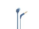 Słuchawki JBL T110 (niebieskie, z mikrofonem) JBL
