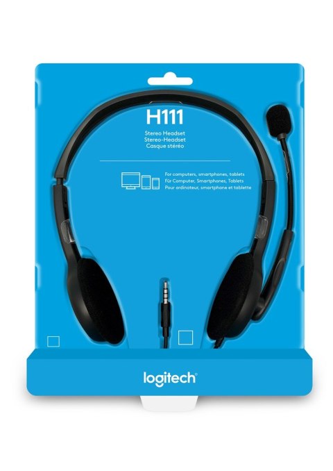 Słuchawki Logitech H111 981-0005939 (kolor szary Logitech Słuchawki Logitech H111 981-0005939 (kolor szary Logitech