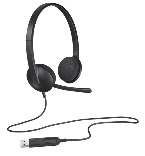 Słuchawki Logitech H340 981-000475 (kolor czarny) Logitech Słuchawki Logitech H340 981-000475 (kolor czarny) Logitech