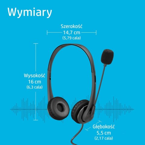 Słuchawki z mikrofonem HP Stereo USB Headset G2 przewodowe czarne 428H5AA Hewlett-Packard Słuchawki z mikrofonem HP Stereo USB Headset G2 przewodowe czarne 428H5AA Hewlett-Packard