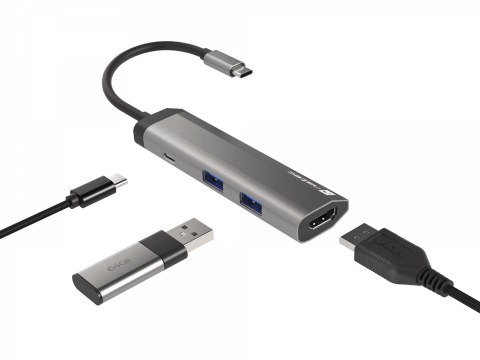 NATEC MULTIPORT FOWLER SLIM USB-C->HUB USB 3.0 X2, HDMI 4K, USB-C PD NMP-1984 NATEC NATEC MULTIPORT FOWLER SLIM USB-C->HUB USB 3.0 X2, HDMI 4K, USB-C PD NMP-1984 NATEC