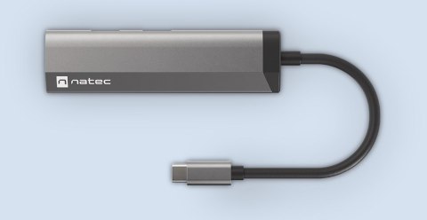 NATEC MULTIPORT FOWLER SLIM USB-C->HUB USB 3.0 X2, HDMI 4K, USB-C PD NMP-1984 NATEC NATEC MULTIPORT FOWLER SLIM USB-C->HUB USB 3.0 X2, HDMI 4K, USB-C PD NMP-1984 NATEC