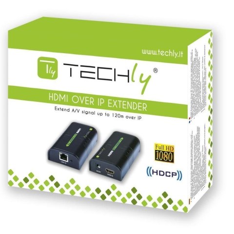 TECHLY ODBIORNIK EXTENDER HDMI PO SKRĘTCE OVER IP DO 120M IDATA EXTIP-373R TECHly TECHLY ODBIORNIK EXTENDER HDMI PO SKRĘTCE OVER IP DO 120M IDATA EXTIP-373R TECHly