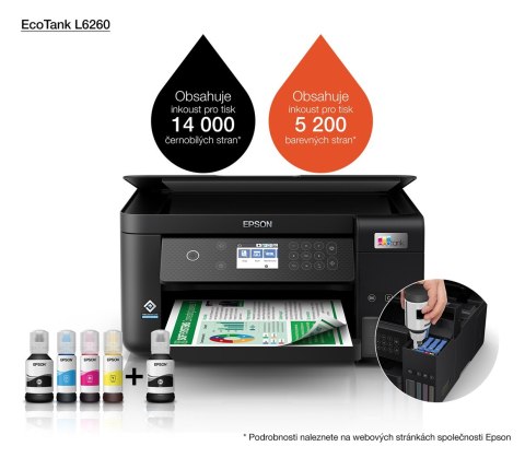 Urządzenie wielofunkcyjne 3w1 Epson EcoTank L6260 Epson Urządzenie wielofunkcyjne 3w1 Epson EcoTank L6260 Epson