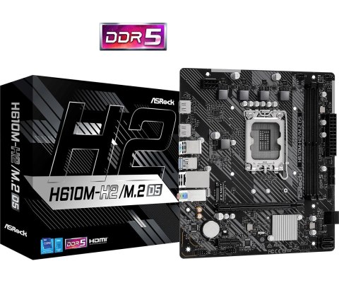 Płyta główna ASRock H610M-H2/M.2 D5 Asrock Płyta główna ASRock H610M-H2/M.2 D5 Asrock