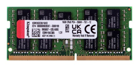 Kingston SODIMM ECC 16GB DDR4 2Rx8 Hynix D 2666MHz PC4-21300 KSM26SED8/16HD Kingston Kingston SODIMM ECC 16GB DDR4 2Rx8 Hynix D 2666MHz PC4-21300 KSM26SED8/16HD Kingston
