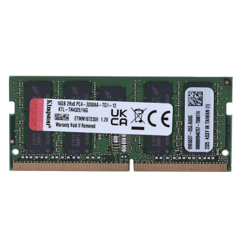 Pamięć Kingston dedykowana do Lenovo 16GB DDR4 3200Mhz ECC SODIMM Kingston Pamięć Kingston dedykowana do Lenovo 16GB DDR4 3200Mhz ECC SODIMM Kingston