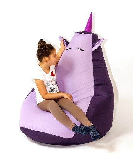Pufa worek sako JEDNOROŻEC fiolet- jasny fiolet XXL 140x100 Go Gift Pufa worek sako JEDNOROŻEC fiolet- jasny fiolet XXL 140x100 Go Gift