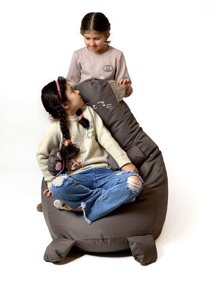 Pufa worek sako KOTEK brązowy L 105x80 Go Gift Pufa worek sako KOTEK brązowy L 105x80 Go Gift