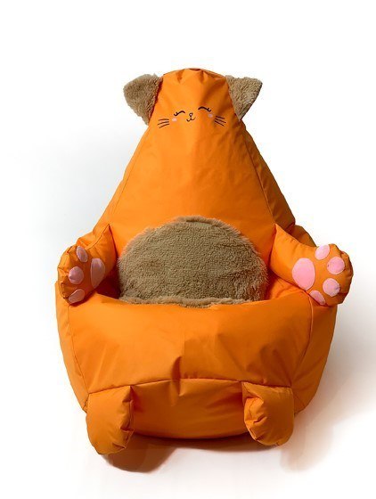 Pufa worek sako KOTEK pomarańczowy XL 130x90 Go Gift Pufa worek sako KOTEK pomarańczowy XL 130x90 Go Gift